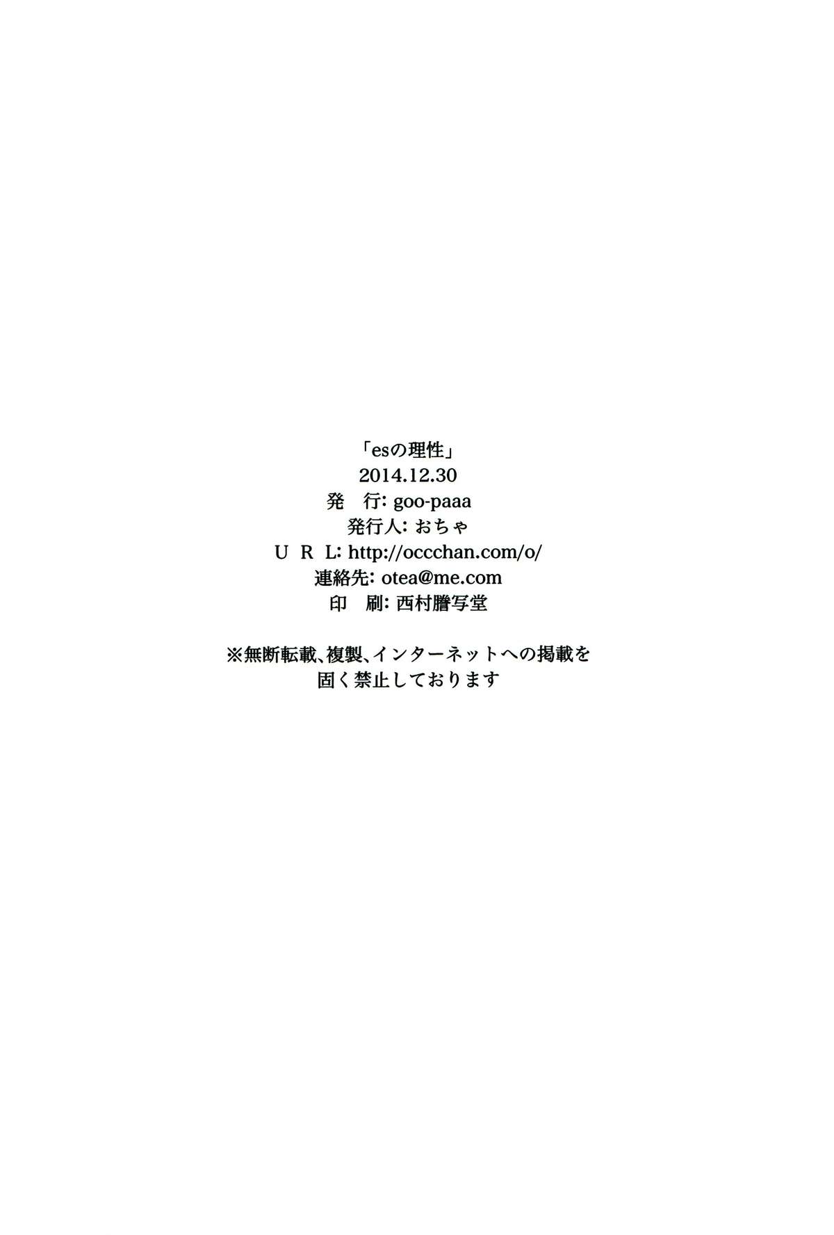 (C87) [goo-paaa (おちゃ)] esの理性