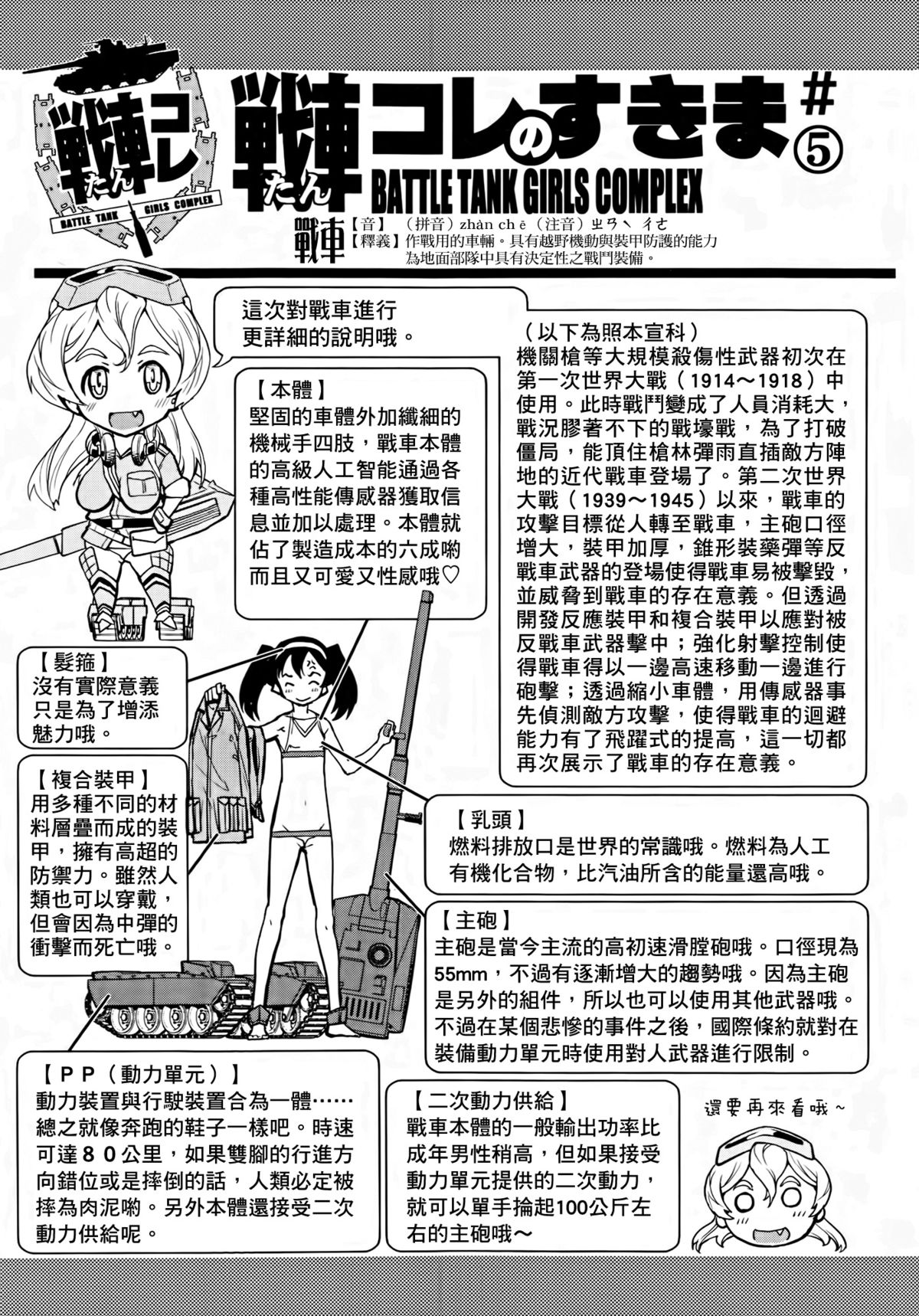 [鈴木狂太郎] 戦車コレ 宣伝漫画 + 設定 [中国翻訳]
