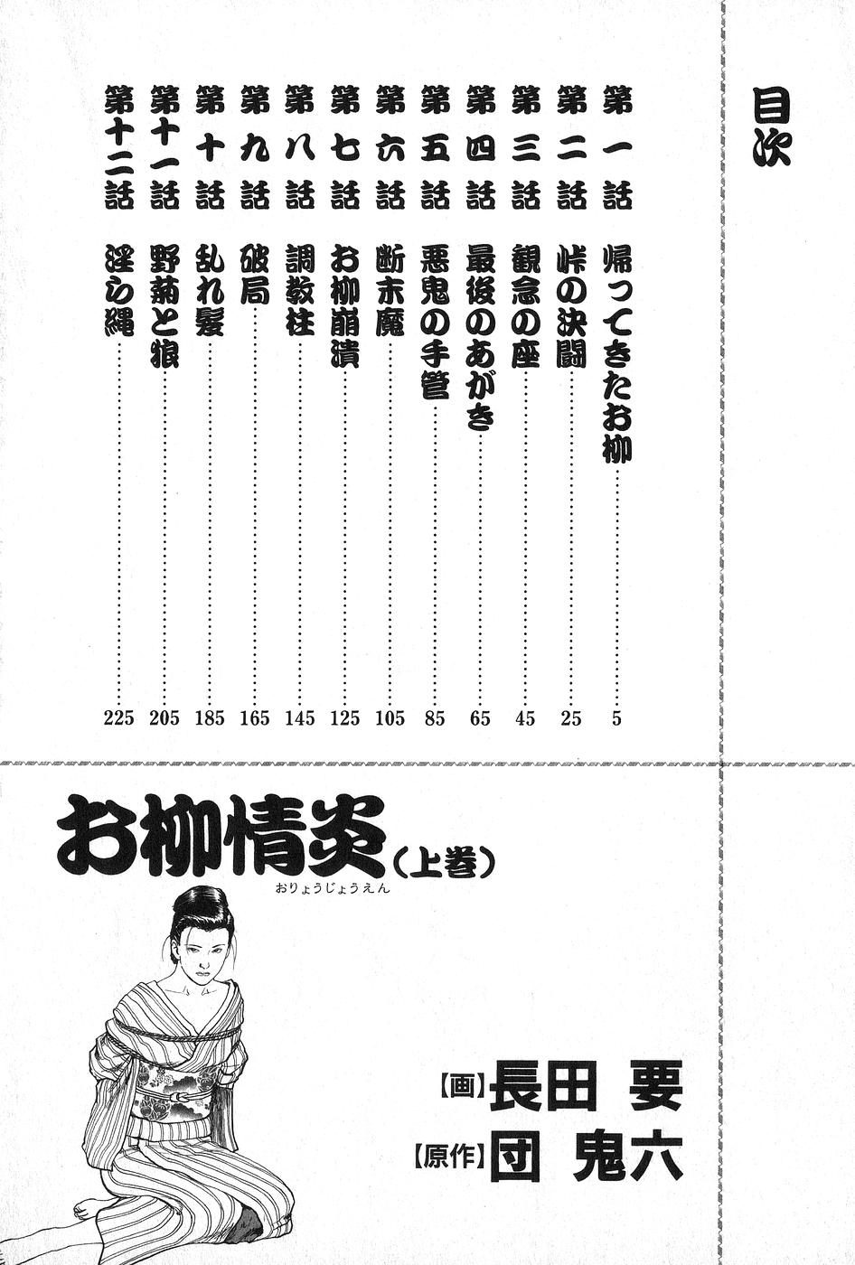 [団鬼六×長田要] お柳情炎 上巻