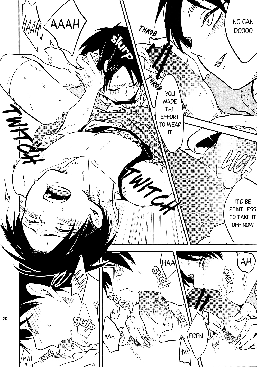 (FALL OF WALL4) [名前はまだない。 (のん)] オレのお願いきいてくれますよね♥ (進撃の巨人) [英訳]