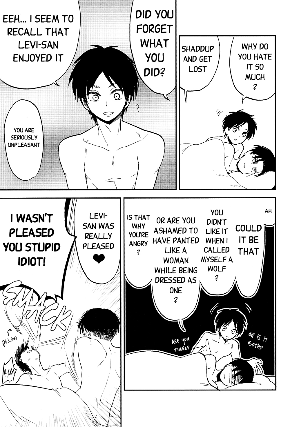 (FALL OF WALL4) [名前はまだない。 (のん)] オレのお願いきいてくれますよね♥ (進撃の巨人) [英訳]