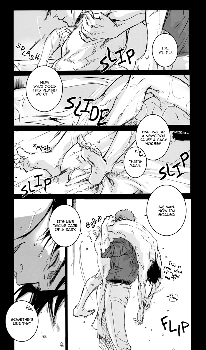 【泉八雲】バスルームとベッドルームの間（ナイトウィング×アーセナル）（ENG）