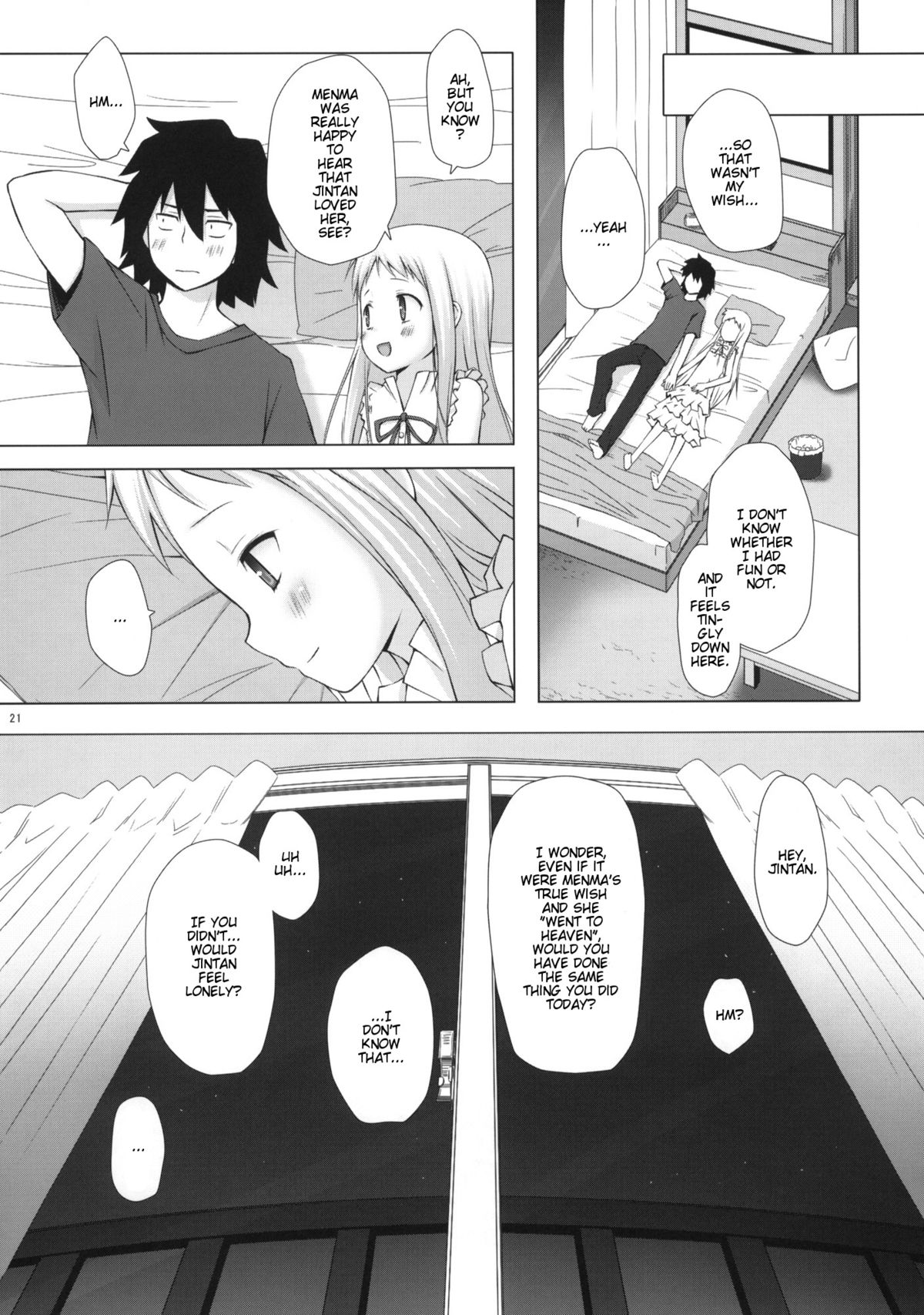(C80) [ノラネコノタマ (雪野みなと)] ドウカシテルミタイ (あの日見た花の名前を僕達はまだ知らない) [英訳]
