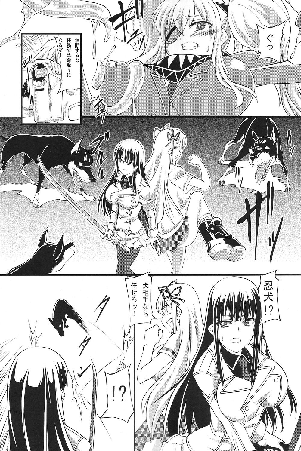 (COMIC1☆7) [漸速ライダー (天漸雅)] 獣姦カグラ (閃乱カグラ)