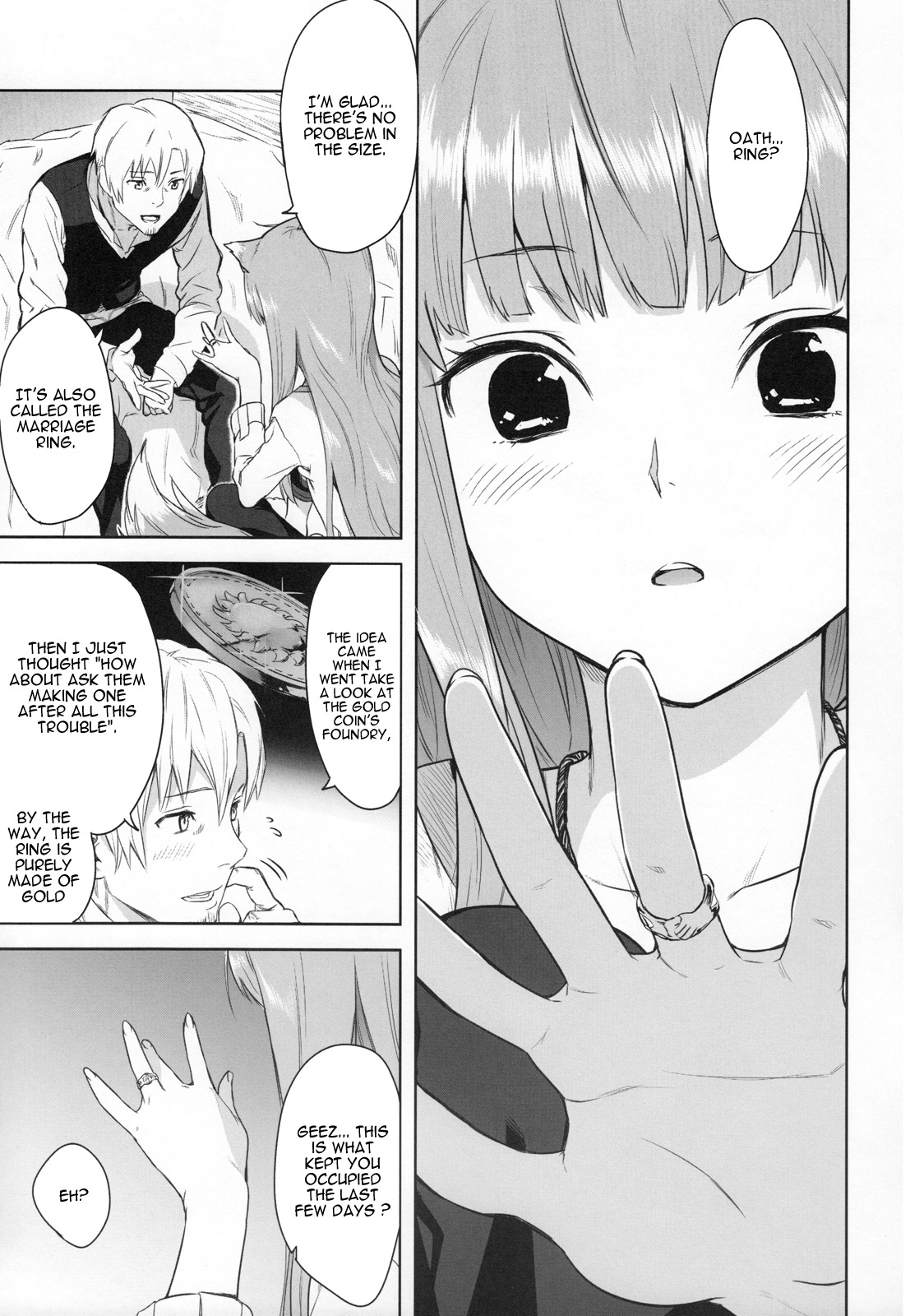 (C83) [アジサイデンデン (川上六角、小鳥遊レイ)] Harvest II (狼と香辛料) [英訳]