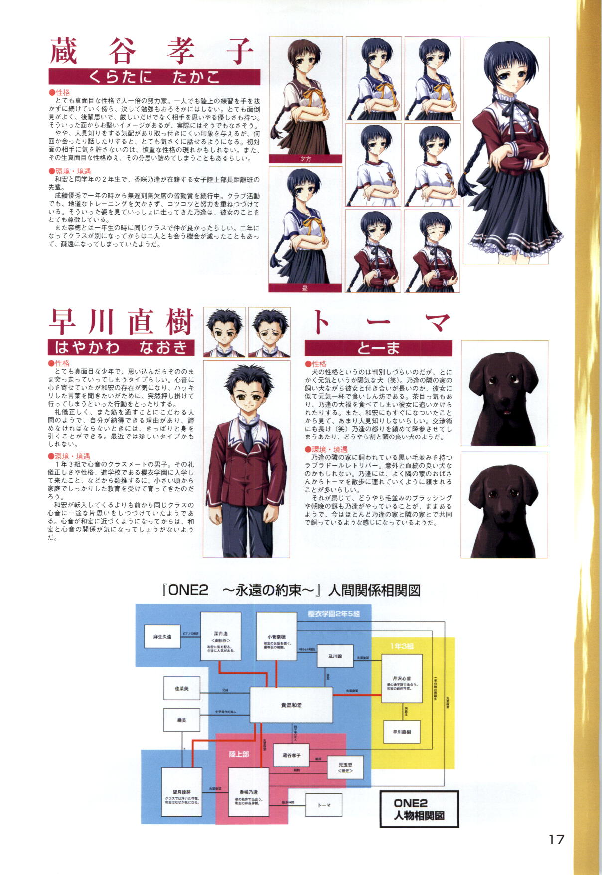[片桐雛太、日陰影次] ONE2 ～永遠の約束～ オフィシャル・ファンブック