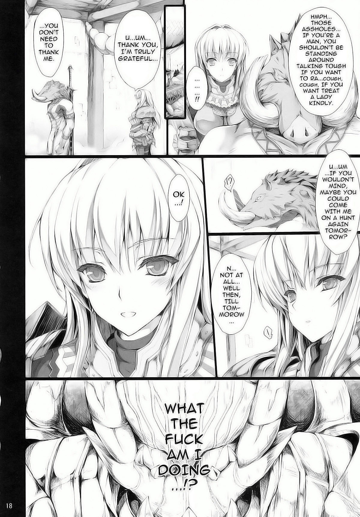 (C78) [うどんや (鬼月あるちゅ、ZAN)] もんはんのえろほん 9 (モンスターハンター) [英訳] [無修正]