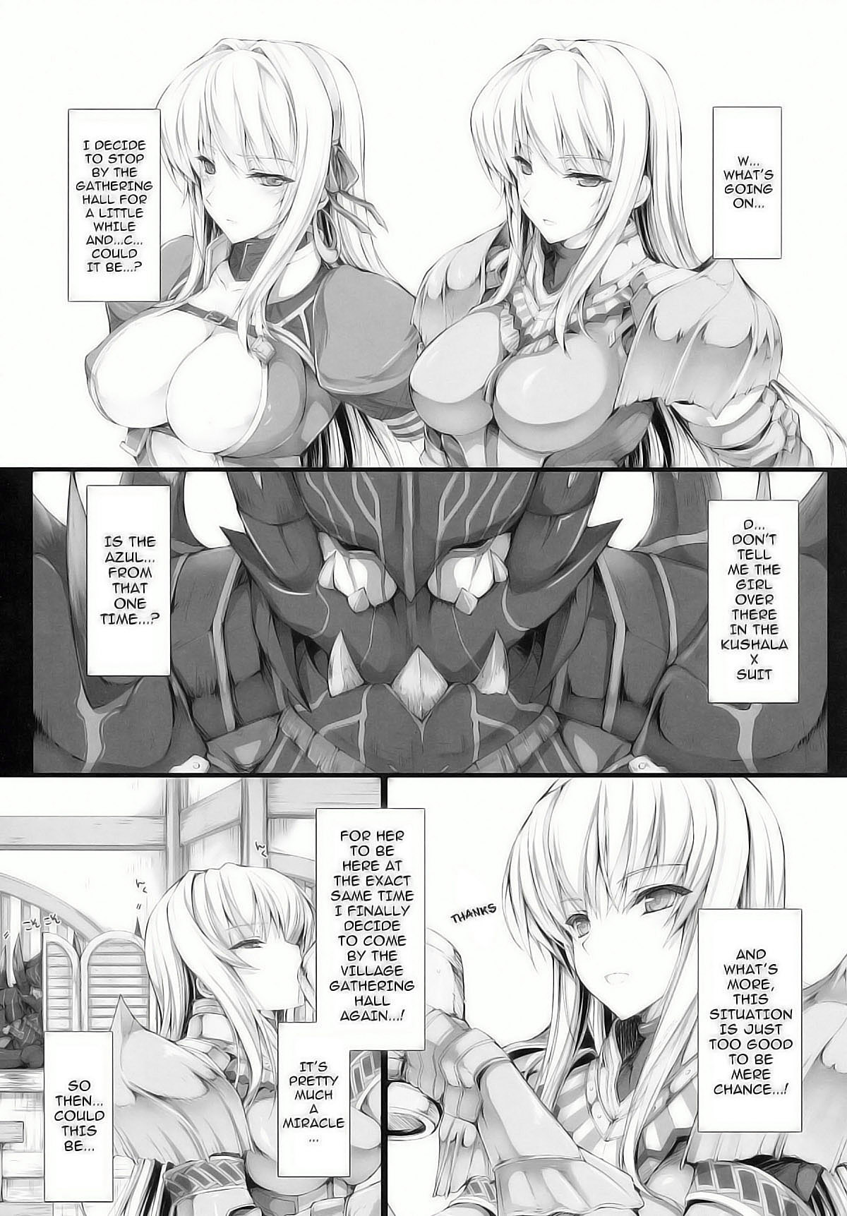 (C78) [うどんや (鬼月あるちゅ、ZAN)] もんはんのえろほん 9 (モンスターハンター) [英訳] [無修正]
