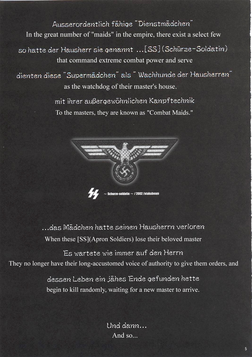 (C63) [オタクビーム (クロ、センダマン)] SS [英訳]