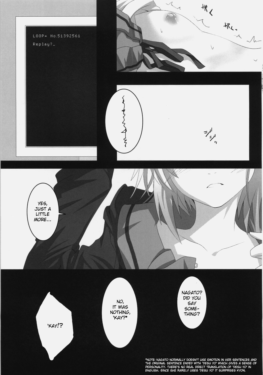 [ニリツハイハン (ニリツ)] Nagato's Favorite ''about 18cm'' (涼宮ハルヒの憂鬱) [英訳]