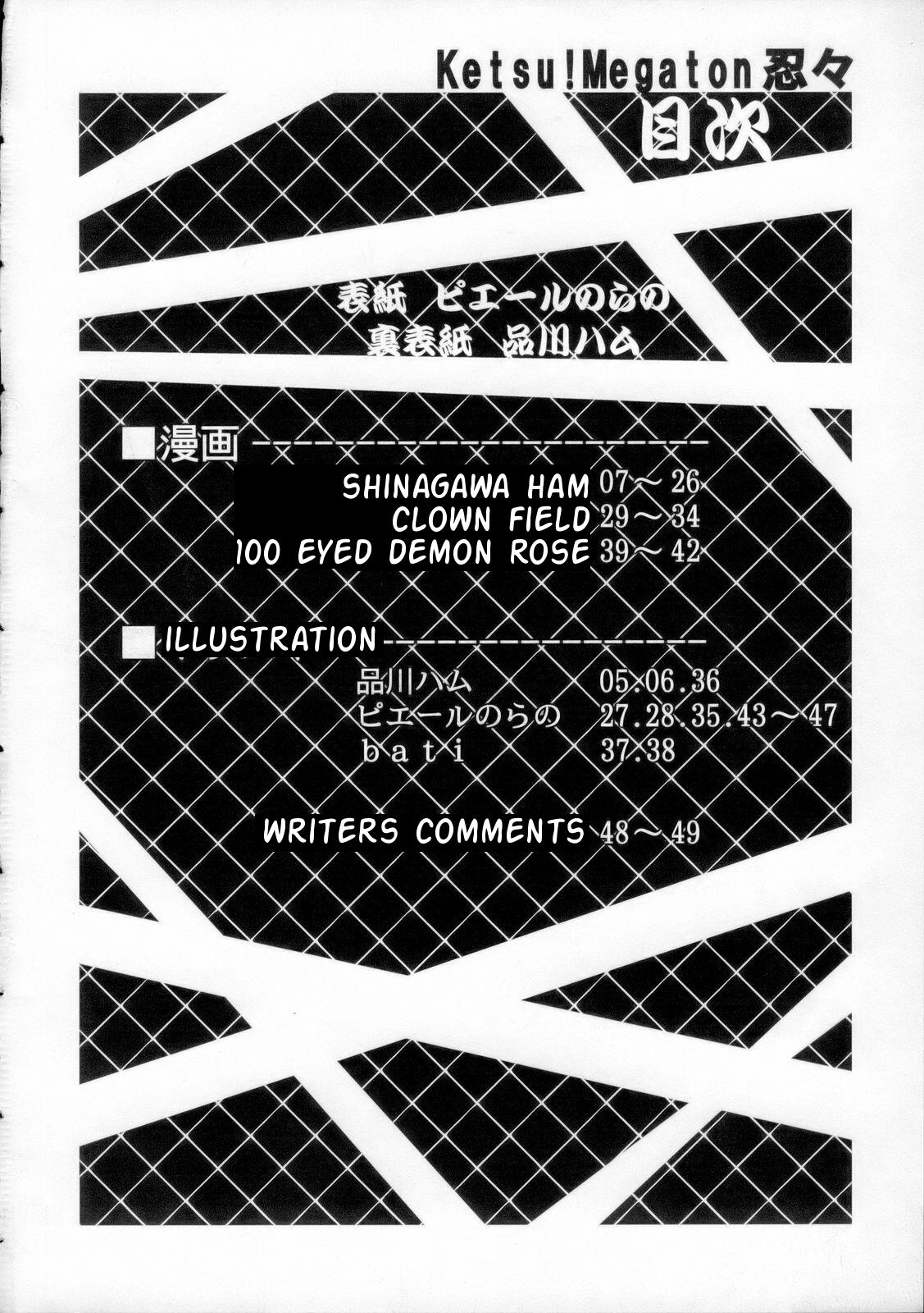 (C70) [トルエン一斗缶 (よろず)] KETSU!MEGATON 忍々 (ナルト) [英訳]