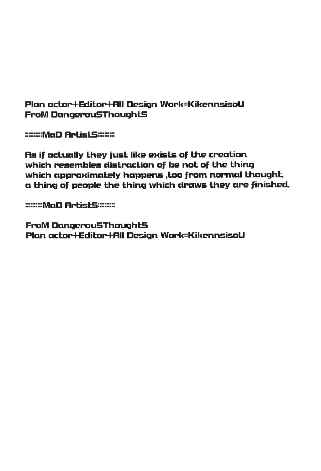 [DANGEROUS THOUGHTS (危険思想)] MaD ArtistS SailoR MooN (美少女戦士セーラームーン)