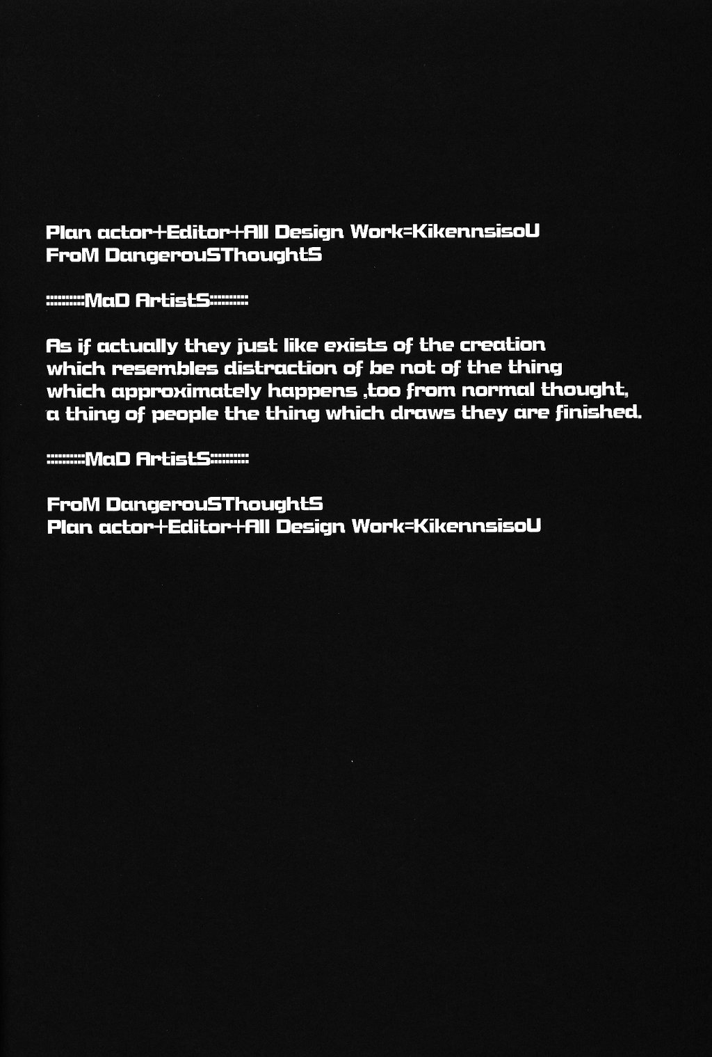 [DANGEROUS THOUGHTS (危険思想)] MaD ArtistS SailoR MooN (美少女戦士セーラームーン)