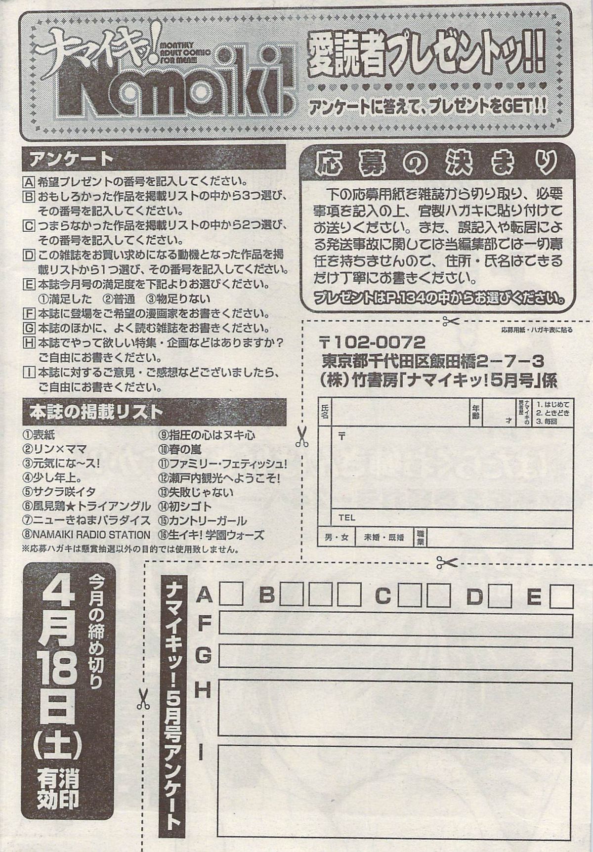 ナマイキッ！ 2009年5月号