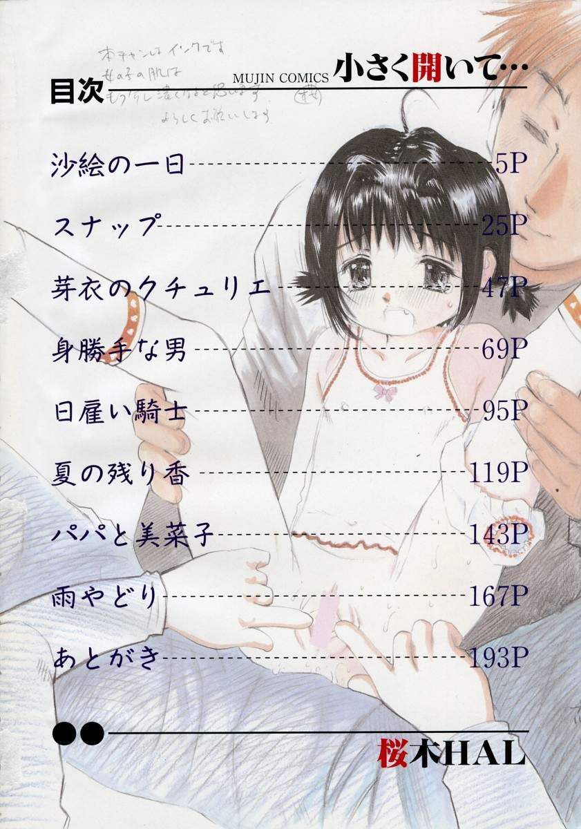[桜木HAL] 小さく開いて…