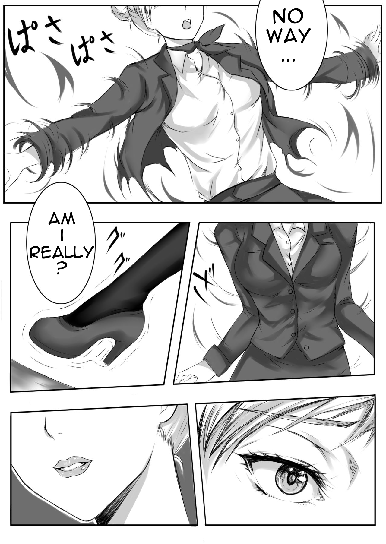 [真城の秘宝館 (真城悠、猫井風牙)] 書き間違い (強引な女体化!) [英訳] [DL版]