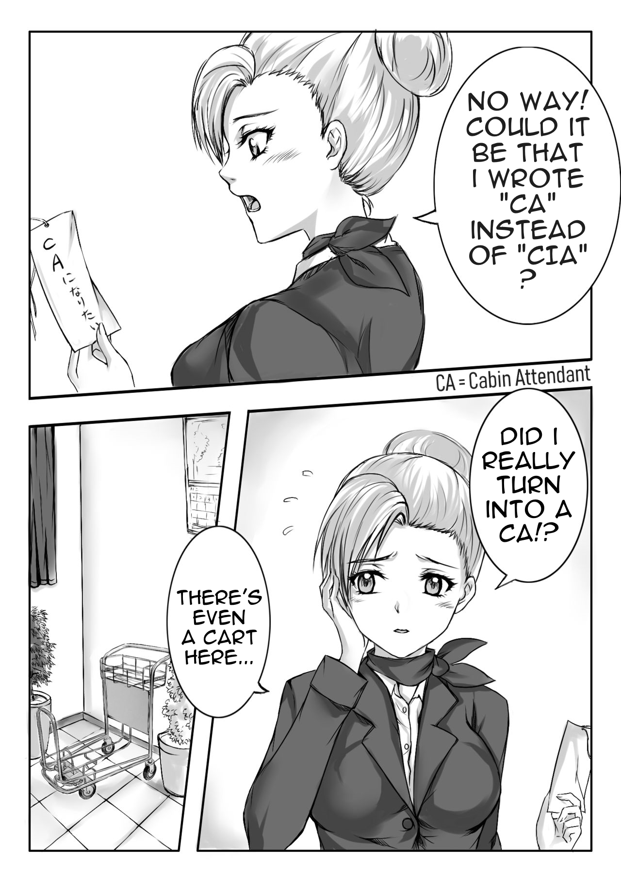 [真城の秘宝館 (真城悠、猫井風牙)] 書き間違い (強引な女体化!) [英訳] [DL版]