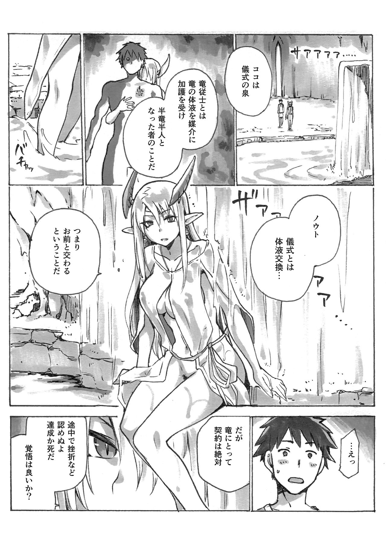 (C94) [ジョウ・レン騎士団 (kiasa)] 契約竜姫 番外：初めての儀式
