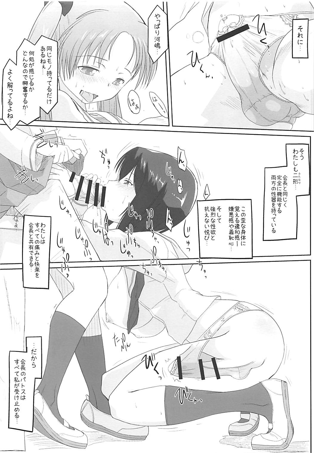 (ふたけっと14) [karappa (karappa)] 会長と私の秘密を少しだけお話しましょう。 (ガールズ&パンツァー)