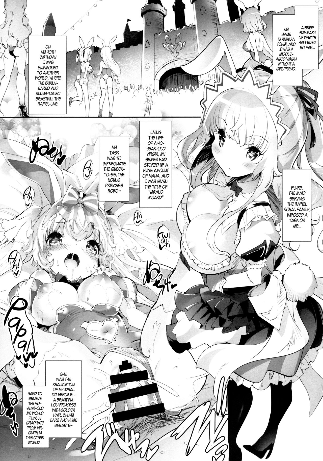 (C92) [Misty Isle (そりむらようじ)] うさ耳プリンセスと異世界子作りライフ!! 2 [英訳]