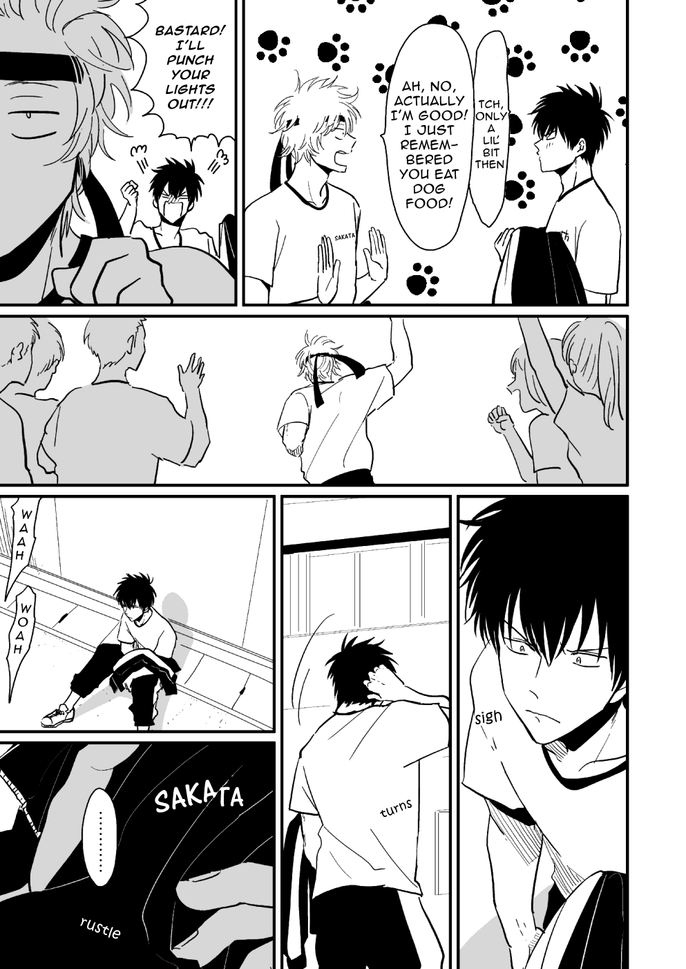 [パライソ (はらだ)] はんぶんこ (銀魂) [英訳] [無修正] [DL版]