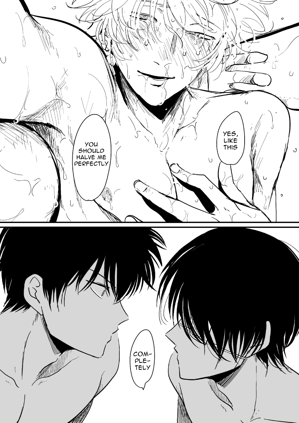 [パライソ (はらだ)] はんぶんこ (銀魂) [英訳] [無修正] [DL版]