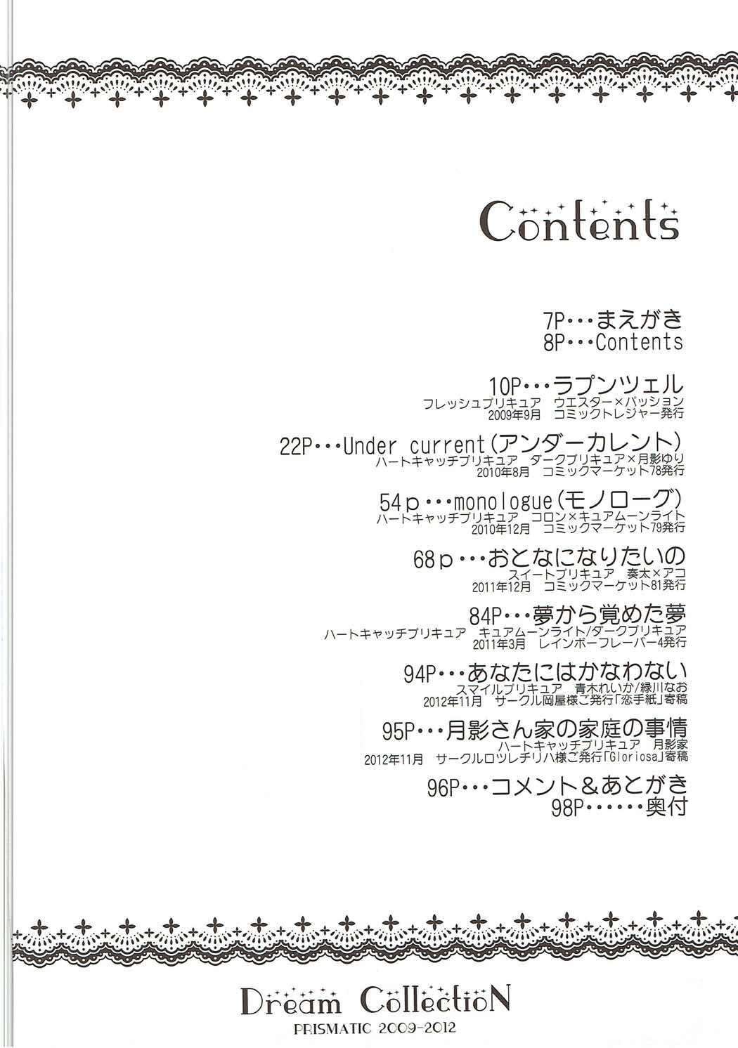 (C83) [PRISMATIC (蒼井遊美)] DREAM COLLECTION (プリキュアシリーズ)