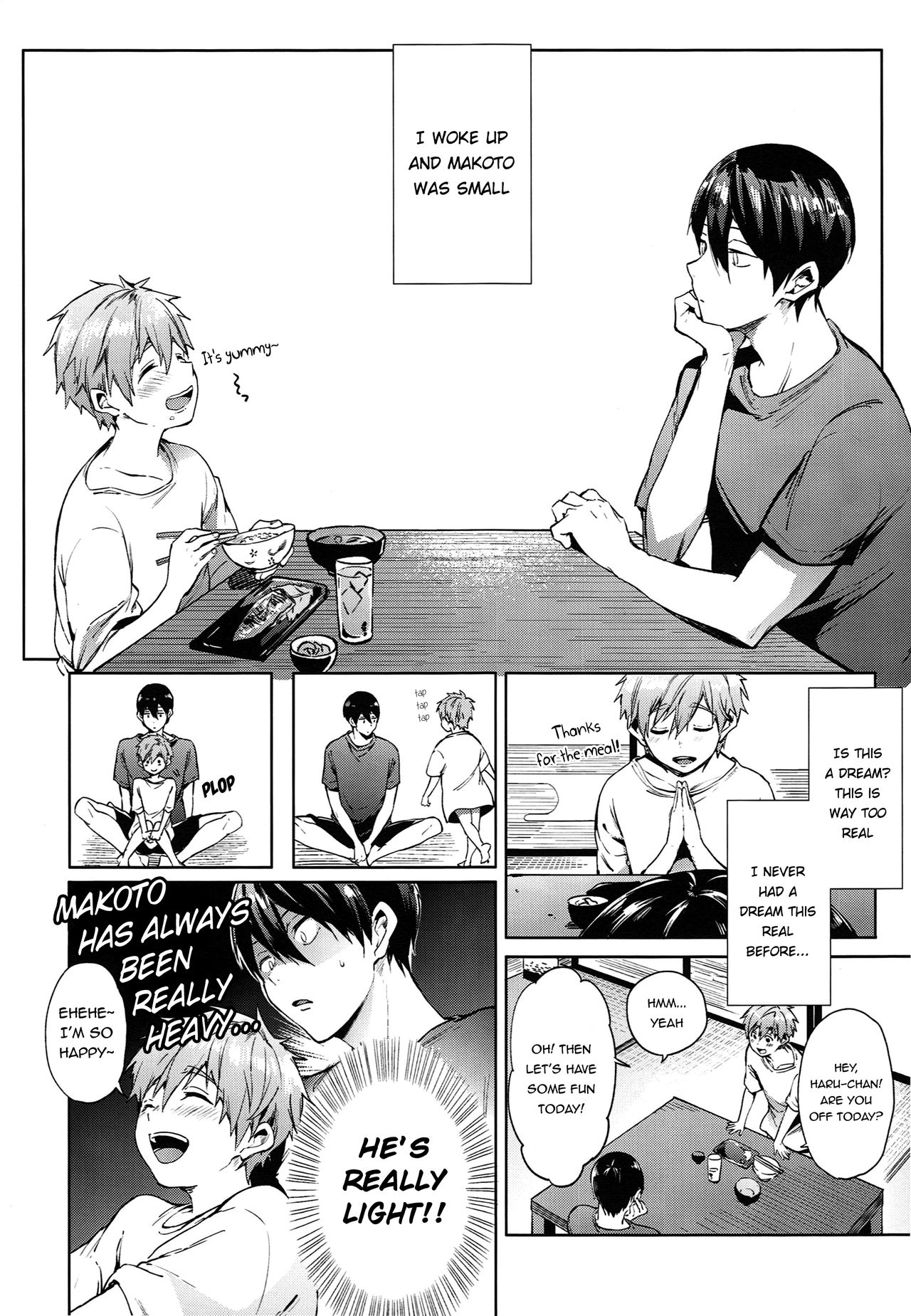 (C86) [あめりかん☆ろっく (コタロー)] HM♥mix (Free!) [英訳] [ページ欠落]