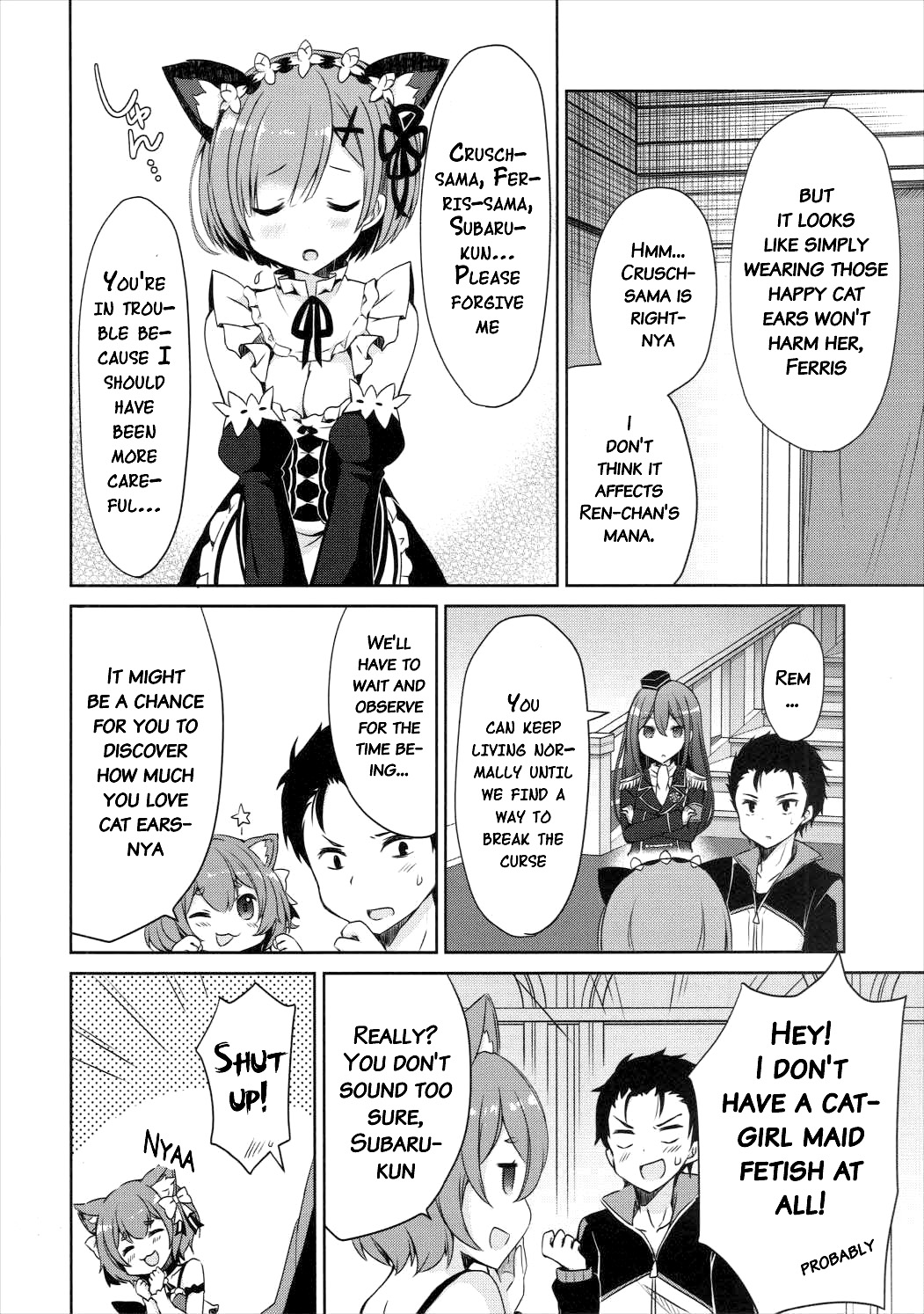 (みみけっと35) [moriQ (森あいり)] レムにゃんは発情期 (Re:ゼロから始める異世界生活) [英訳]