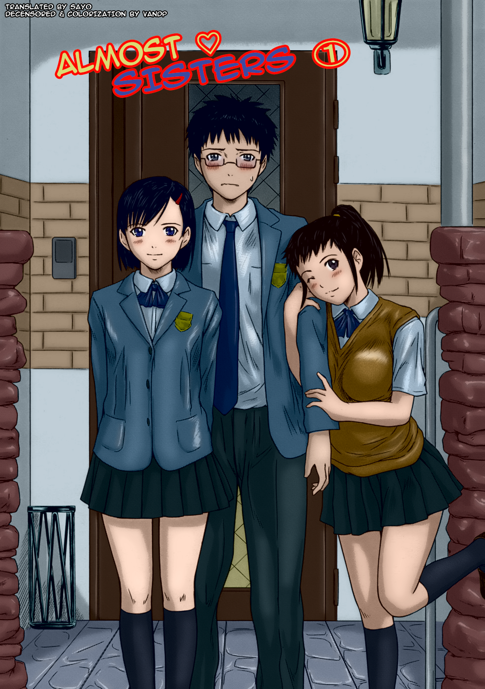 [如月群真] ギリギリ♥Sisters 第1-5話 [英訳] [カラー化] [無修正]