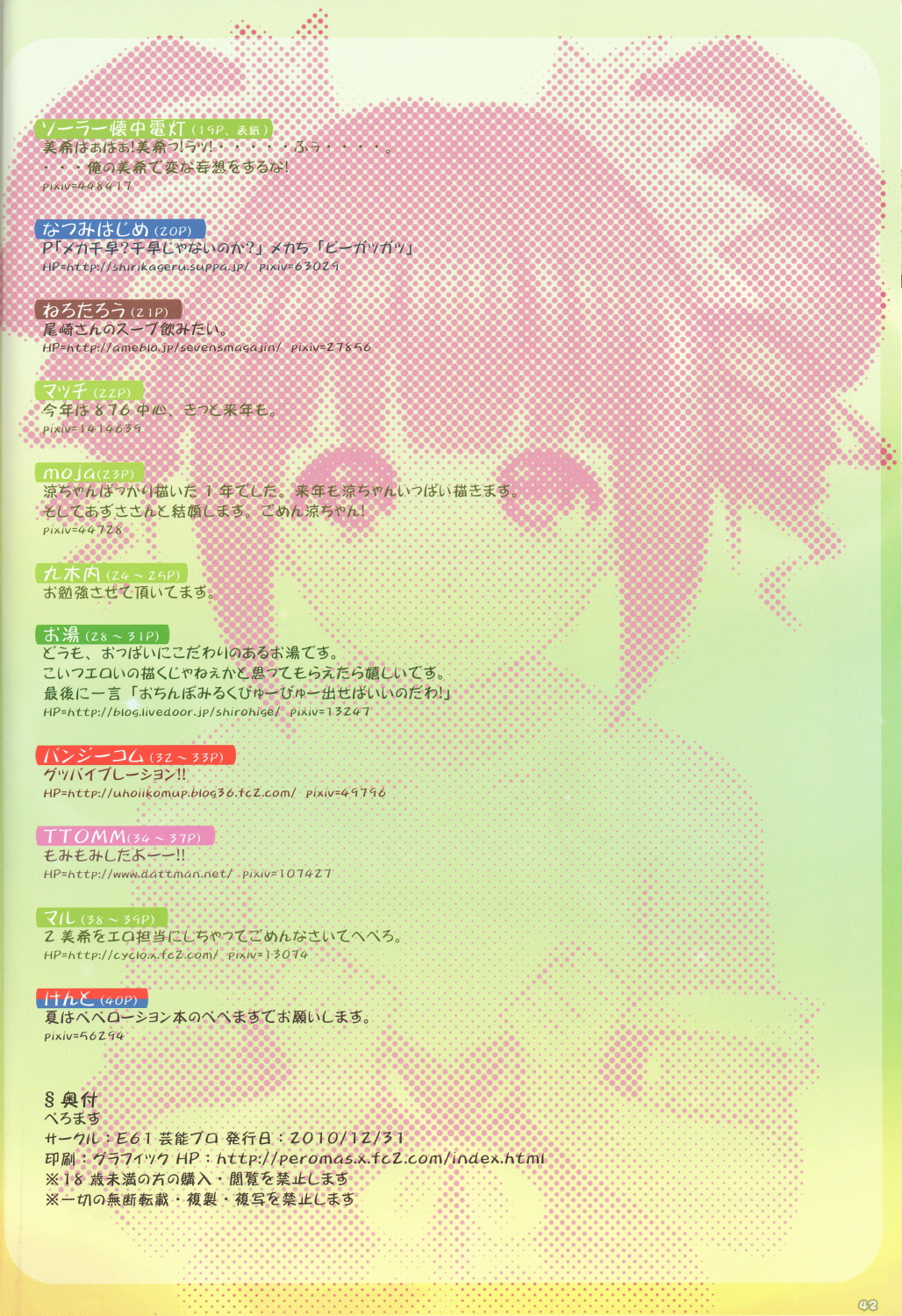 (C79) [E61芸能プロ (よろず)] ぺろます PEROM@S (アイドルマスター)