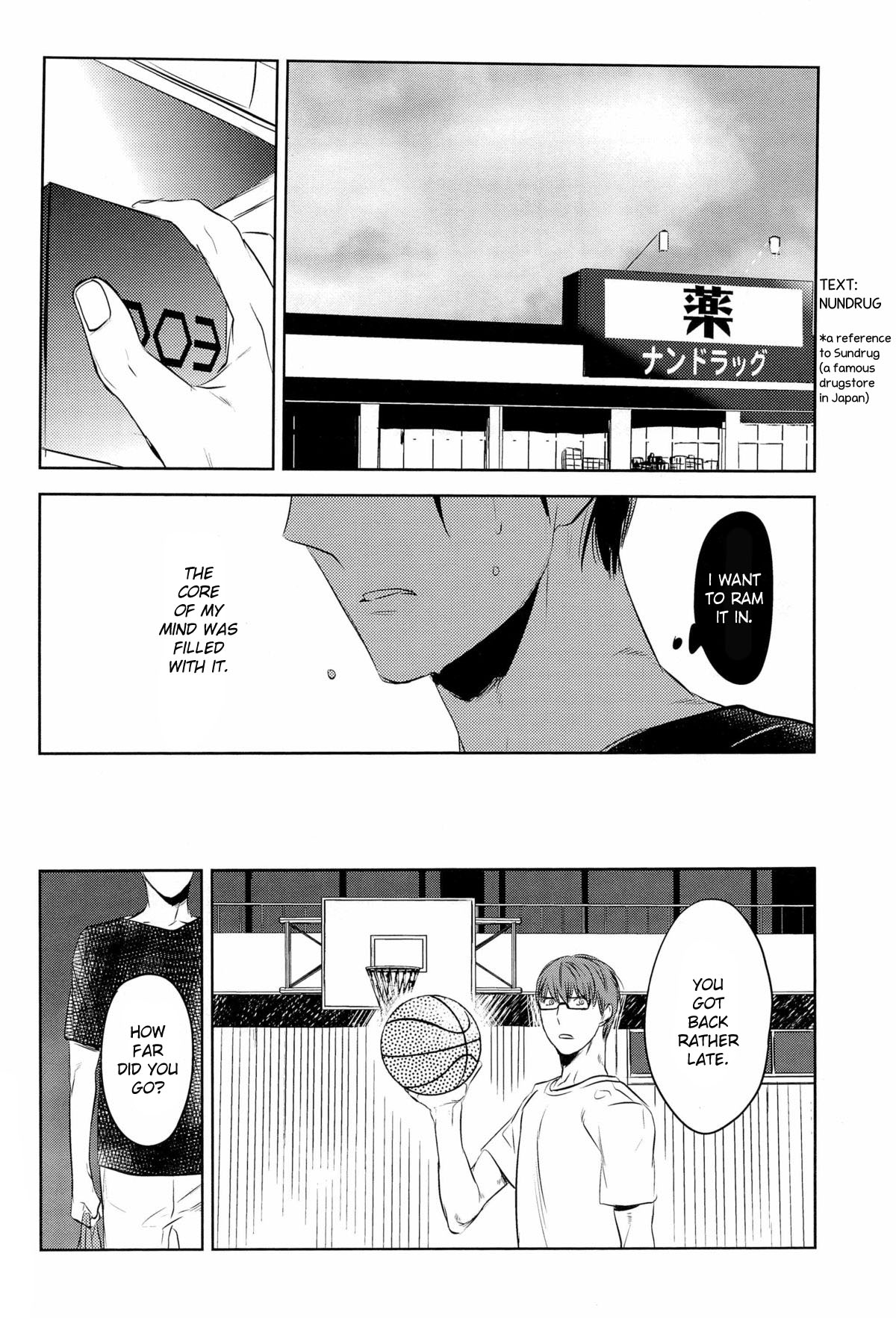 (COMIC1☆7) [No.21 (彩景)] イン・ザ・ホール (黒子のバスケ) [英訳]