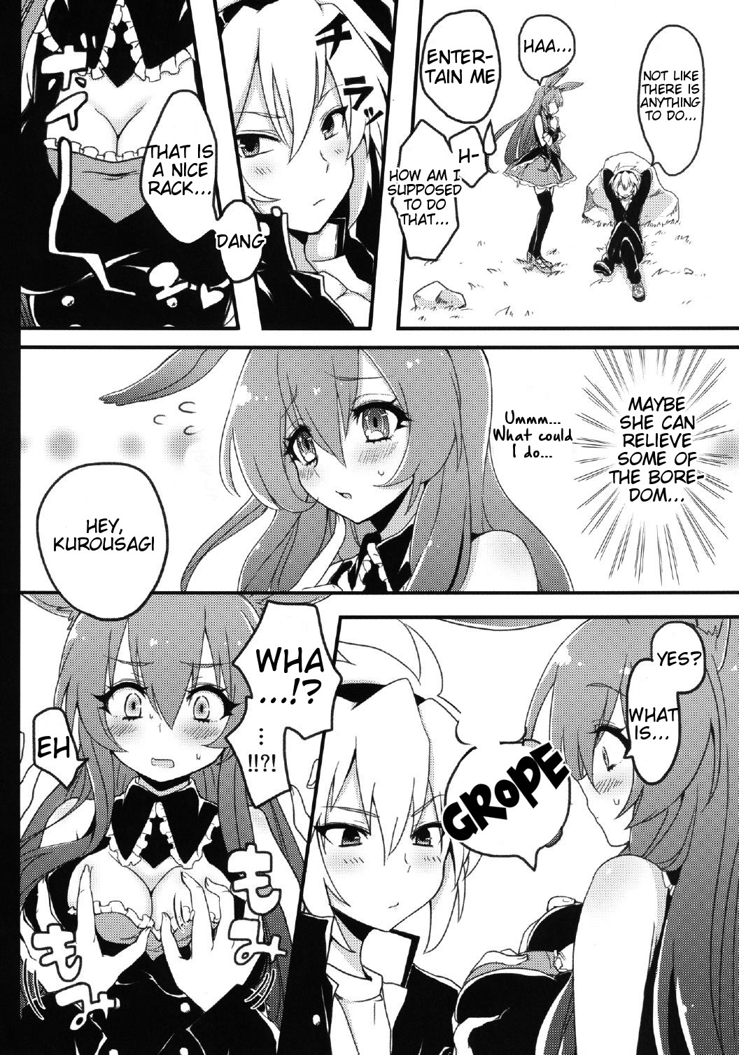 (サンクリ58) [チェリーボムG (暁月こち)] 黒ウサギが問題児に犯されちゃうそうですよ？ (問題児たちが異世界から来るそうですよ？) [英訳]