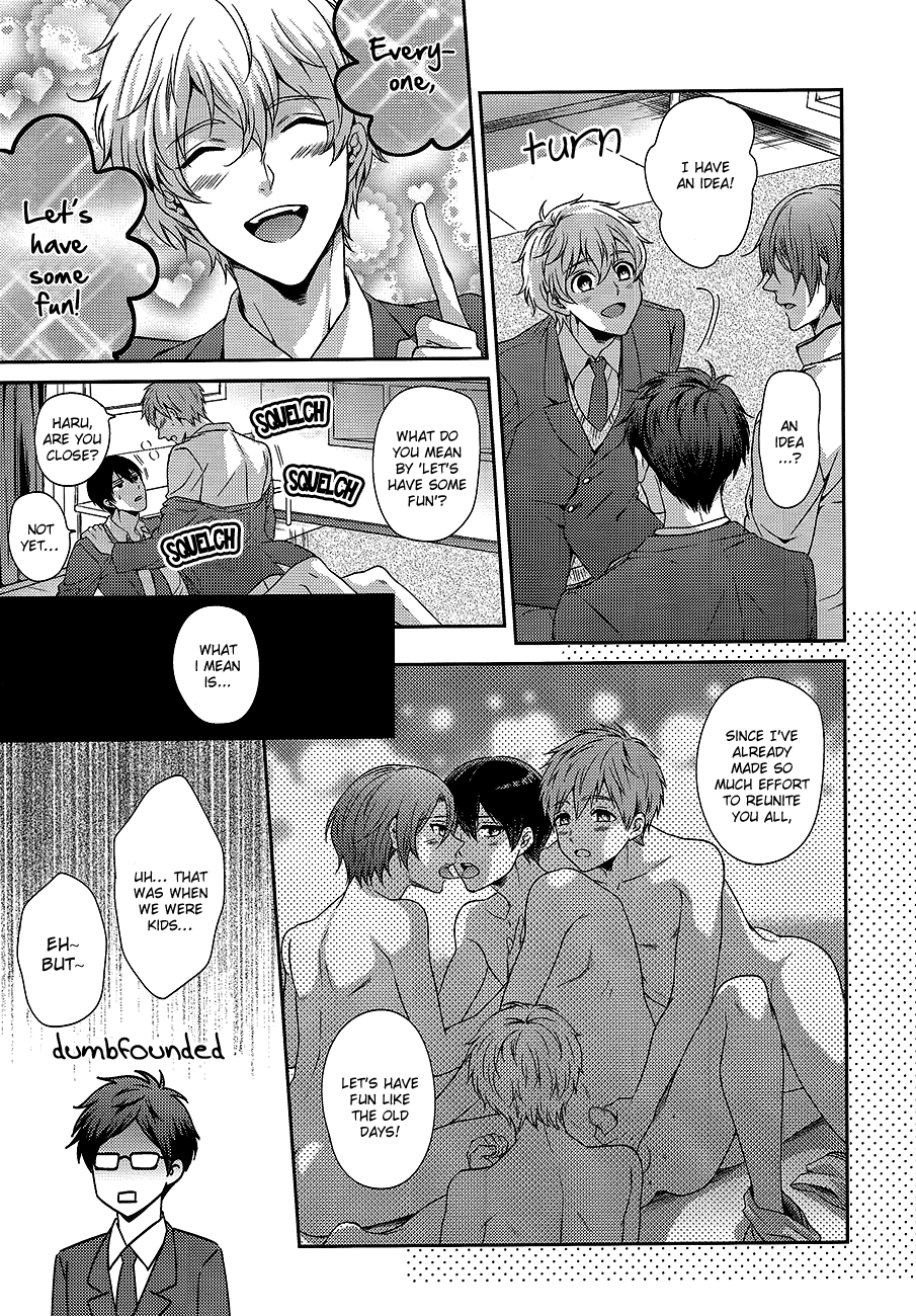 (C84) [からあげオブザイヤー (からあげむちお)] おとなむけFreeのフリーダムな本 (Free!) [英訳] [無修正]