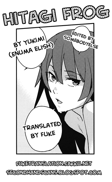 (C82) [enuma elish (ゆきみ)] ひたぎフロッグ (化物語) [英訳]