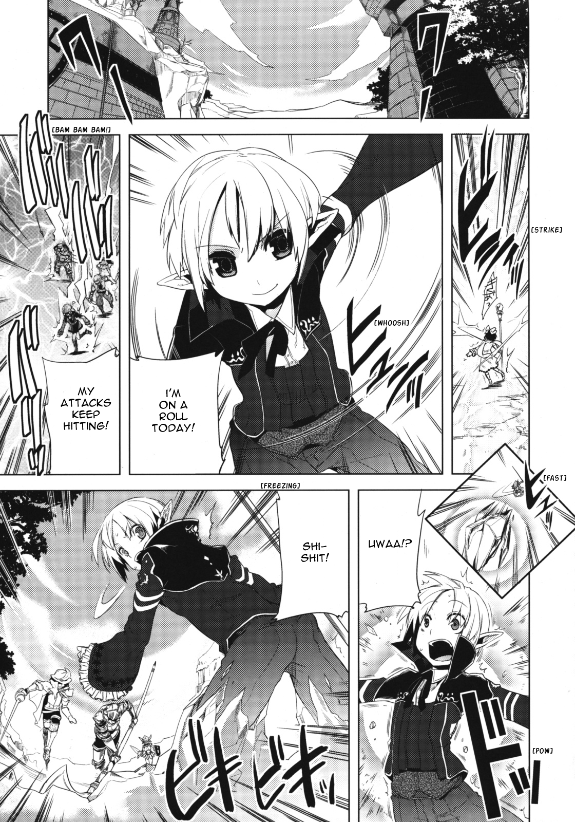 (C76) [Amakasas, dicca (psohatten, すえみつぢっか)] 懲りずに女装少年だ!撃て撃て! (ファンタジーアース ゼロ) [英訳]