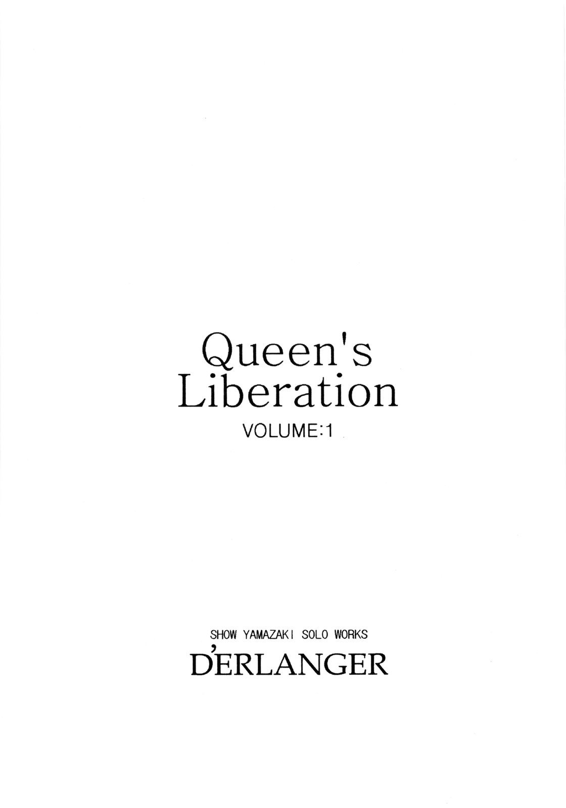 [D'ERLANGER (夜魔咲翔)] Queen's Liberation VOLUME 1 (クイーンズブレイド)