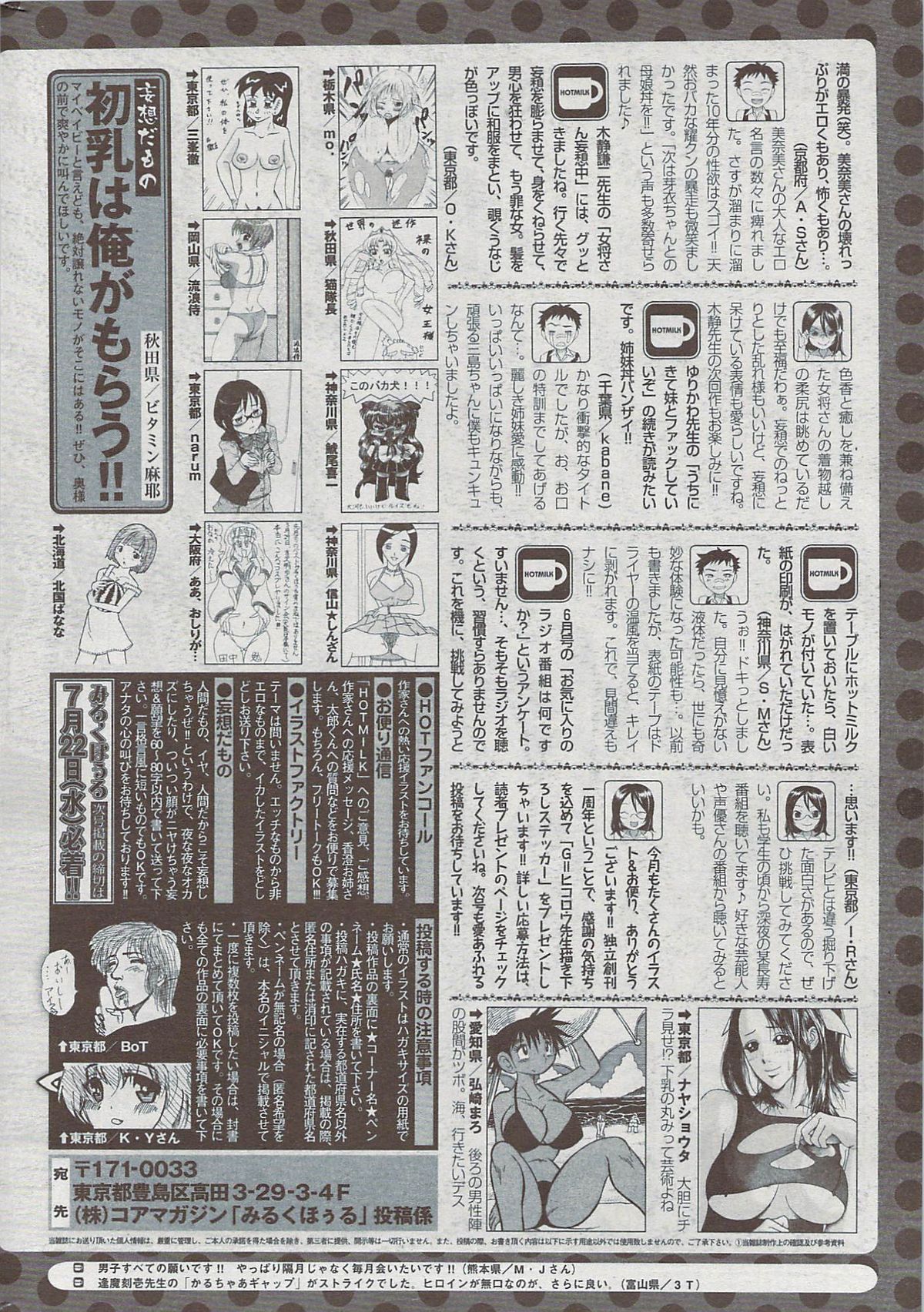 コミックホットミルク 2009年8月号