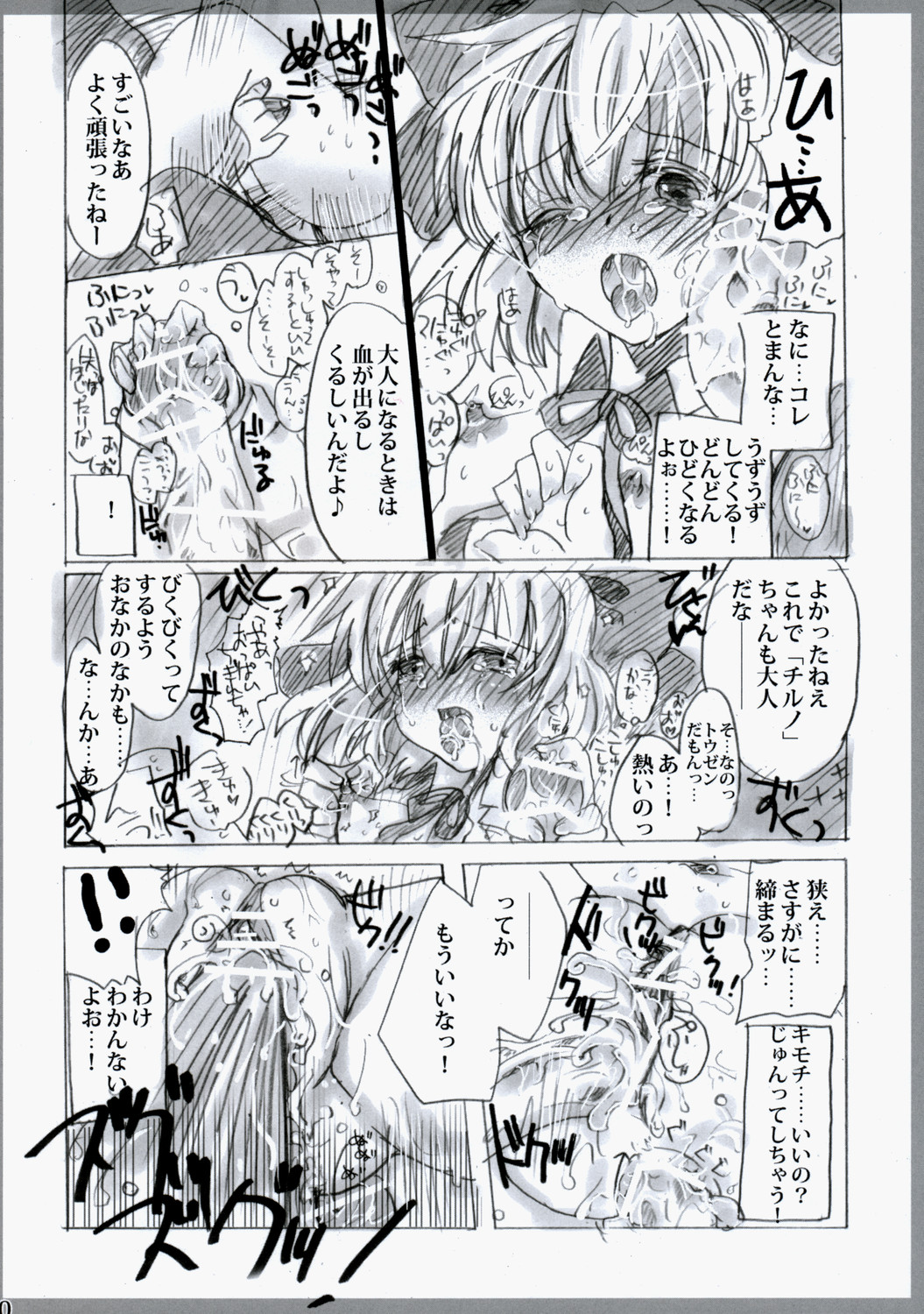 (C75) [バーニンソウル (月代)] 東方春画本 氷精遭難 (東方Project)