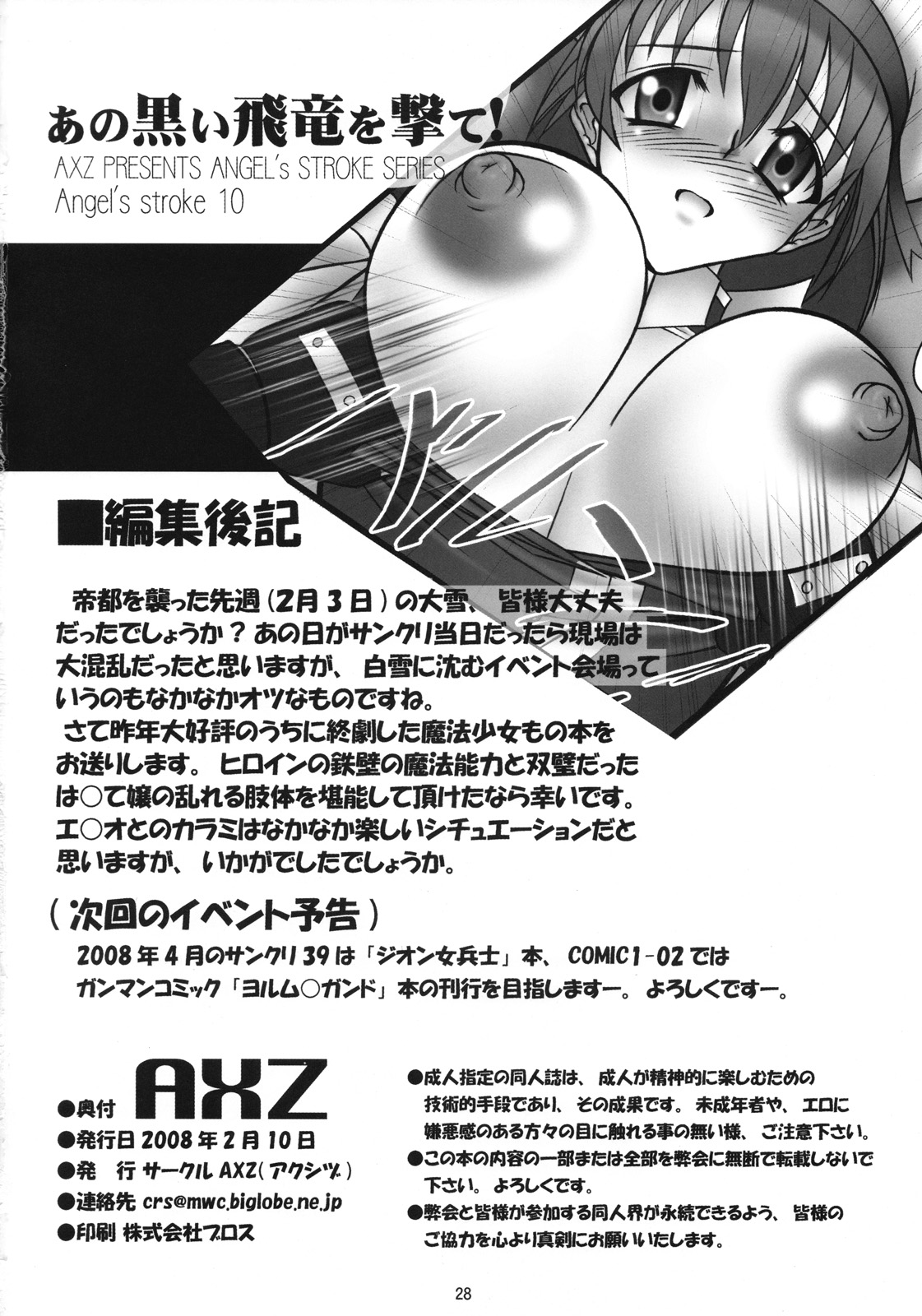 (サンクリ38) [AXZ (波紋愛)] Angel's stroke 10 あの黒い飛竜を撃て！ (魔法少女リリカルなのはStrikerS)