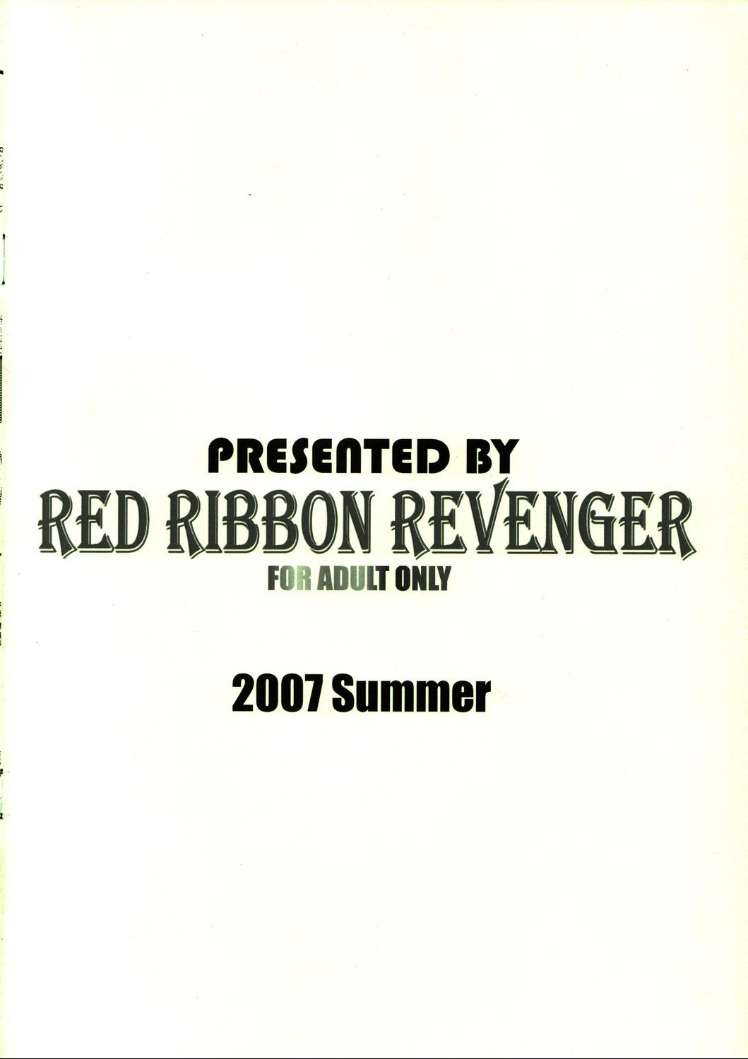 (C72) [RED RIBBON REVENGER (魔公子)] 通算第100号記念イベント用おまけ本 『XX INFANTRY DIVISION』