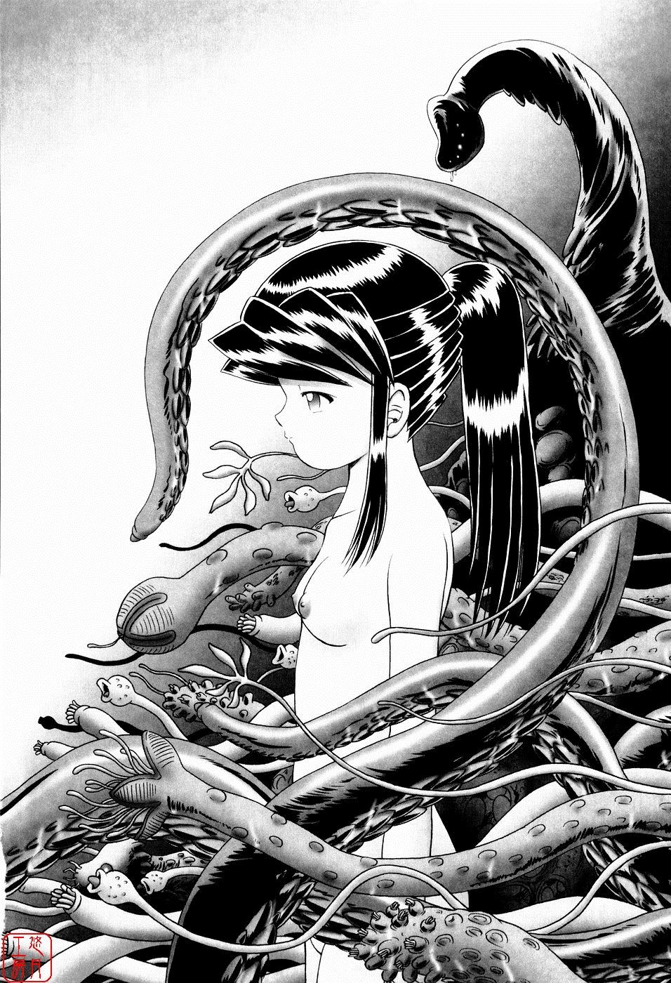 [某零] 秘蜜の花園 ～觸手蟲地獄絵巻～ [中国翻訳]