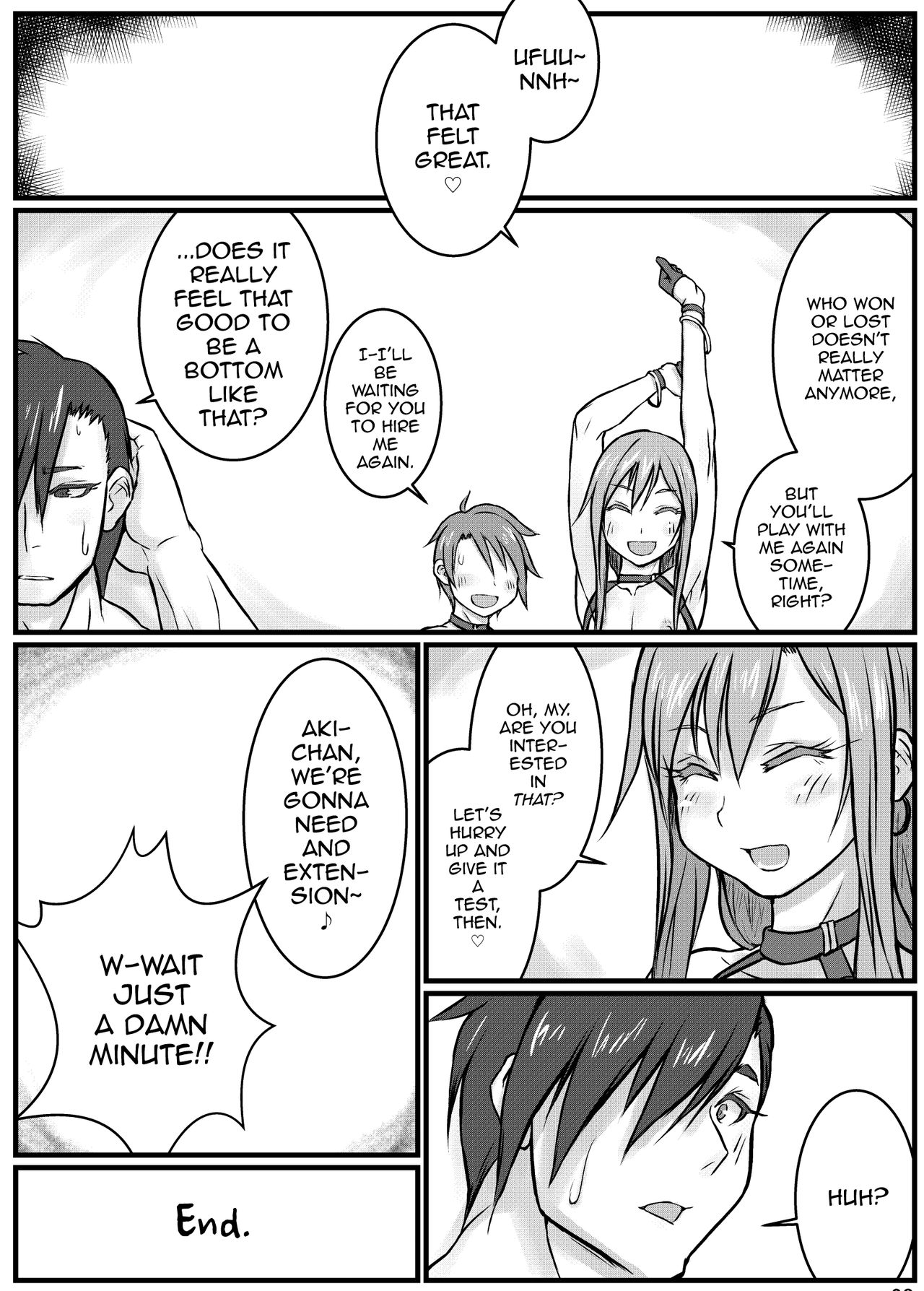 [NOWHERE (NONAME)] 夜の顔は援交少年～アキちゃんの一人仕事編～ [英訳] [DL版]