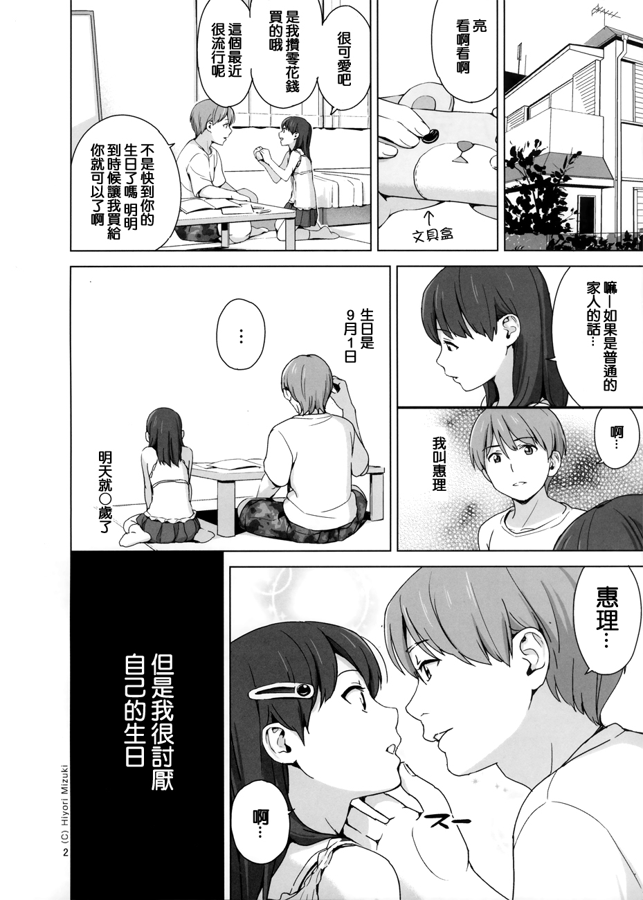 (COMIC1☆9) [ひよりみのソラ (陽寄瑞貴)] スクミズシンドローム 3 [中国翻訳]