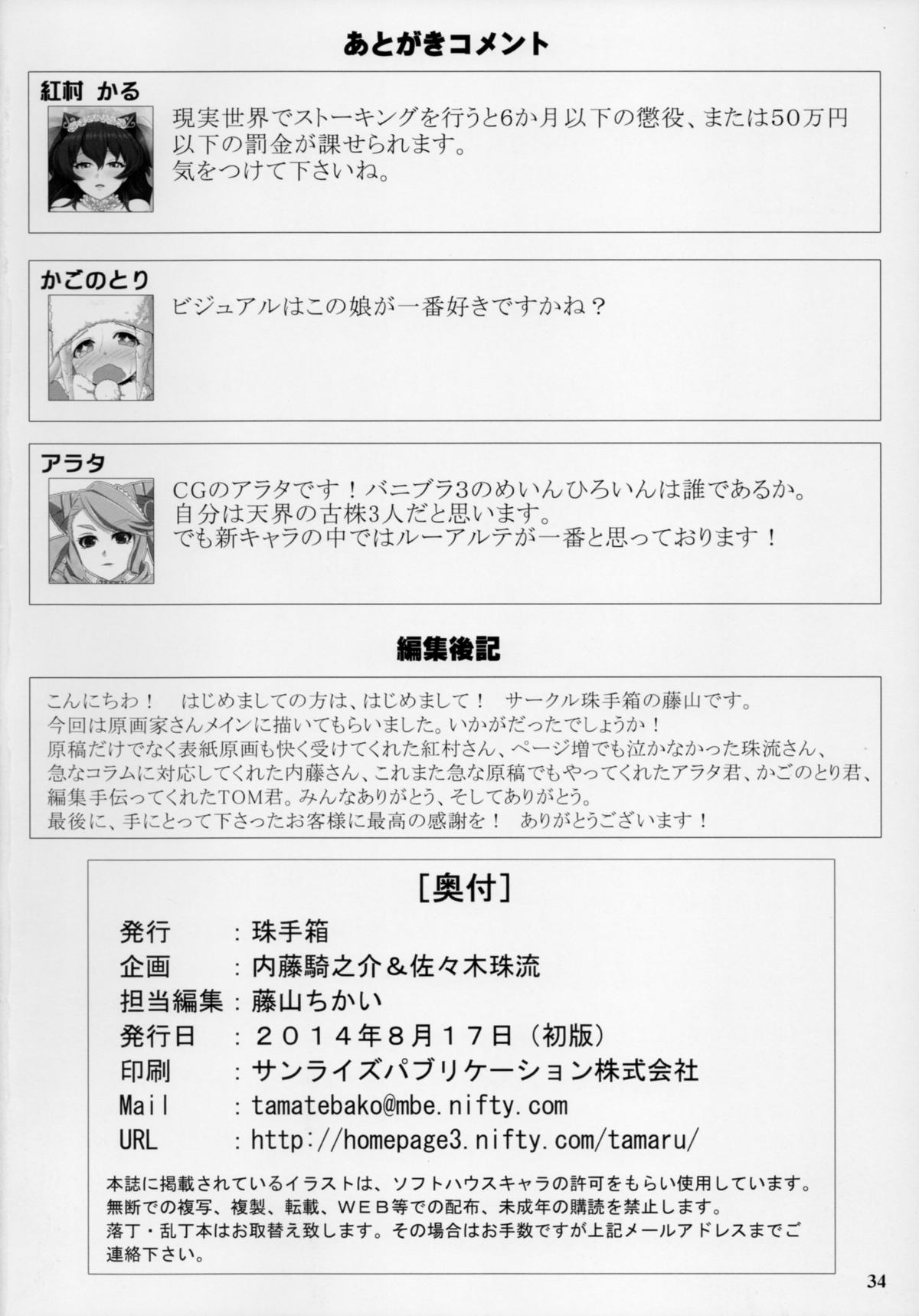 (C86) [珠手箱 (佐々木珠流)] ソフトハウスキャラのくせに BUNNYBLACK3