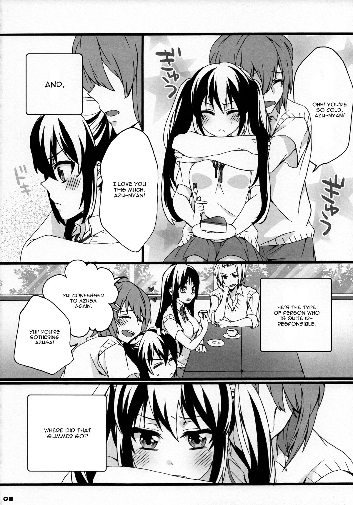 (C78) [曖昧模糊 (もこ)] ゆいあずほっちきす (けいおん!) [英訳]