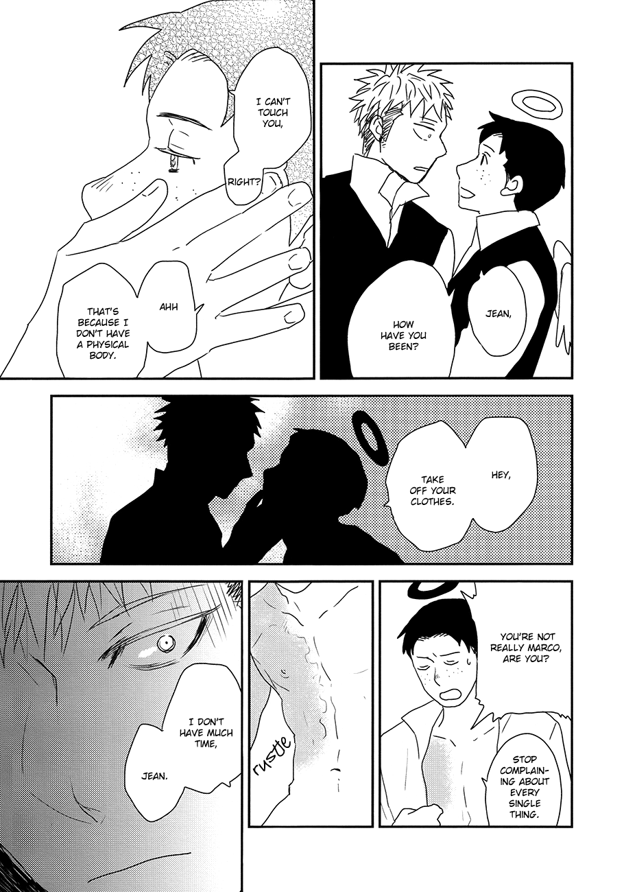 [ガクランズ (充ちる)] どうしようもない僕にマルコが降りてきた (進撃の巨人) [英訳]