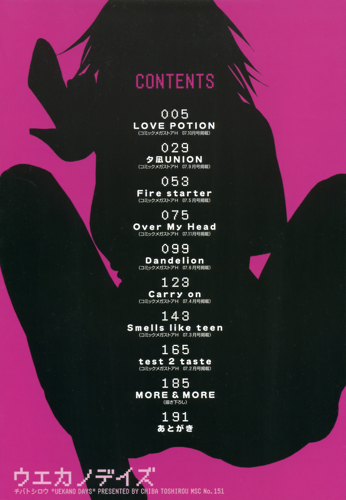 [チバトシロウ] ウエカノデイズ [英訳] [無修正]