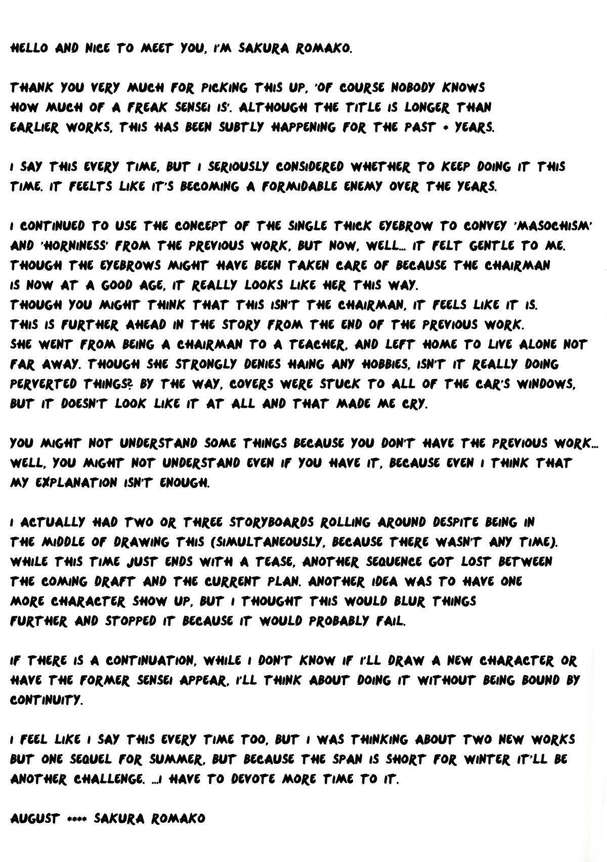 (C84) [大陸間弾道弾団 (桜ロマ子)] 先生がこんなにド変態なんだって事を当然みんなは知らない [英訳]