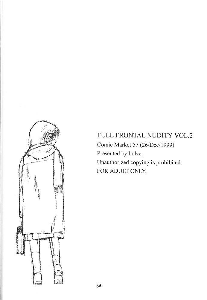 (C57) [bolze. (rit.)] FULL FRONTAL NUDITY VOL.2 (痕)